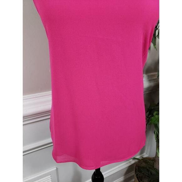 Naked Zebra Halter Neck Top Women's Small Fuchsia Pink 100% Polyester Sleeveless - Picture 4 of 10